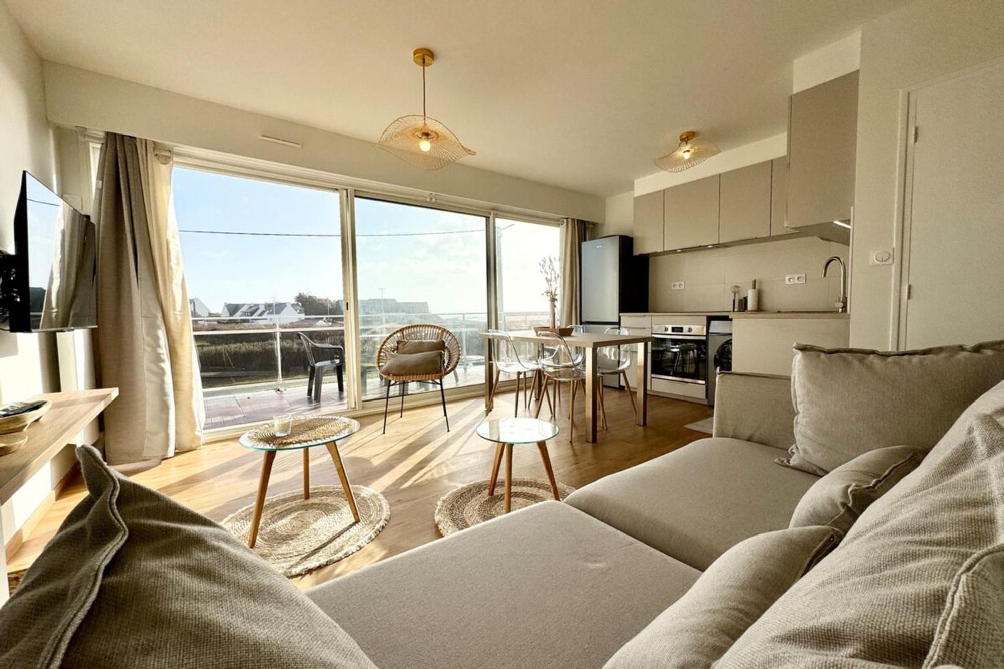 Magnifique ! T3 Les Pieds Dans L'Eau Vue Mer 플뢰메르 외부 사진